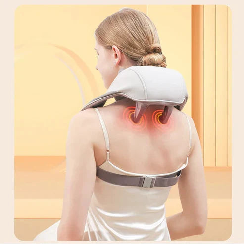 Châle de massage cervical sans fil - Masseur nuque & épaules