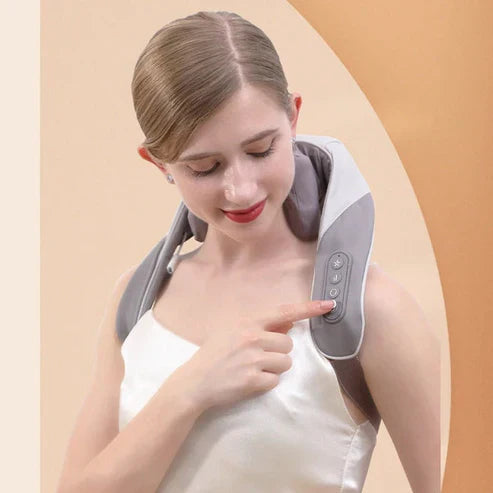 Châle de massage cervical sans fil - Masseur nuque & épaules